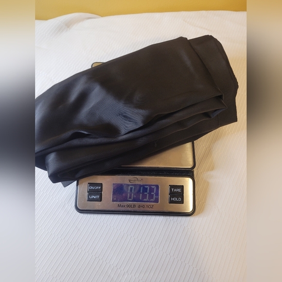 Rachel Zoe Satin Straight Leg Black Trousers Silver Trim Detailing sz 12 0799288 - Picture 2 of 12